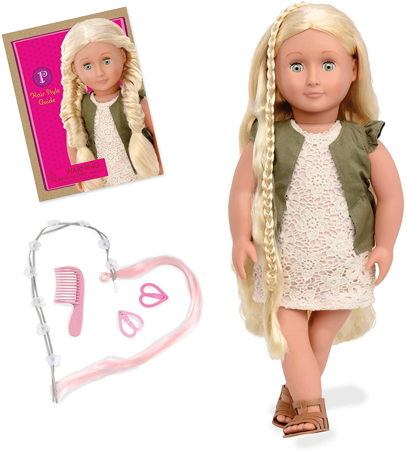 Our Generation Og Pia Bd31115Z Hairdressing Doll 46 Cm Blonde Hair