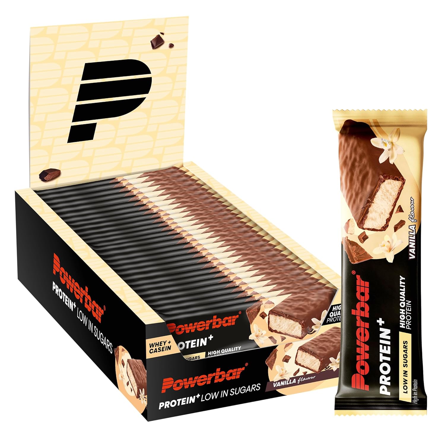 PowerBar Protein Bar with Only 107 Kcal - Low Sugar Protein Fitness Fiber, Pack of 30