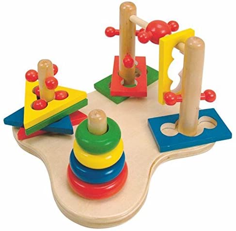 woody Game Toy Motor Skills Ribbon Threading Game Stecktum Game Set Wooden