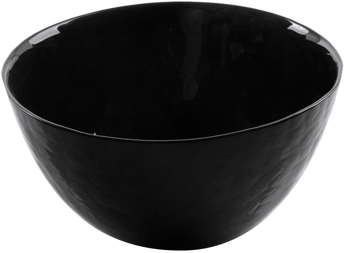 Bohemia Cristal Play of Colors 093 012 013 Bowl Diameter 210 mm Black Soda Limescale Glass Bowl 10.3 x 21 x 10.3 cm