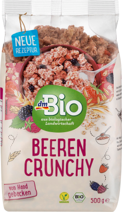dmBio Crunchy muesli Berries Crunchy, 500 g