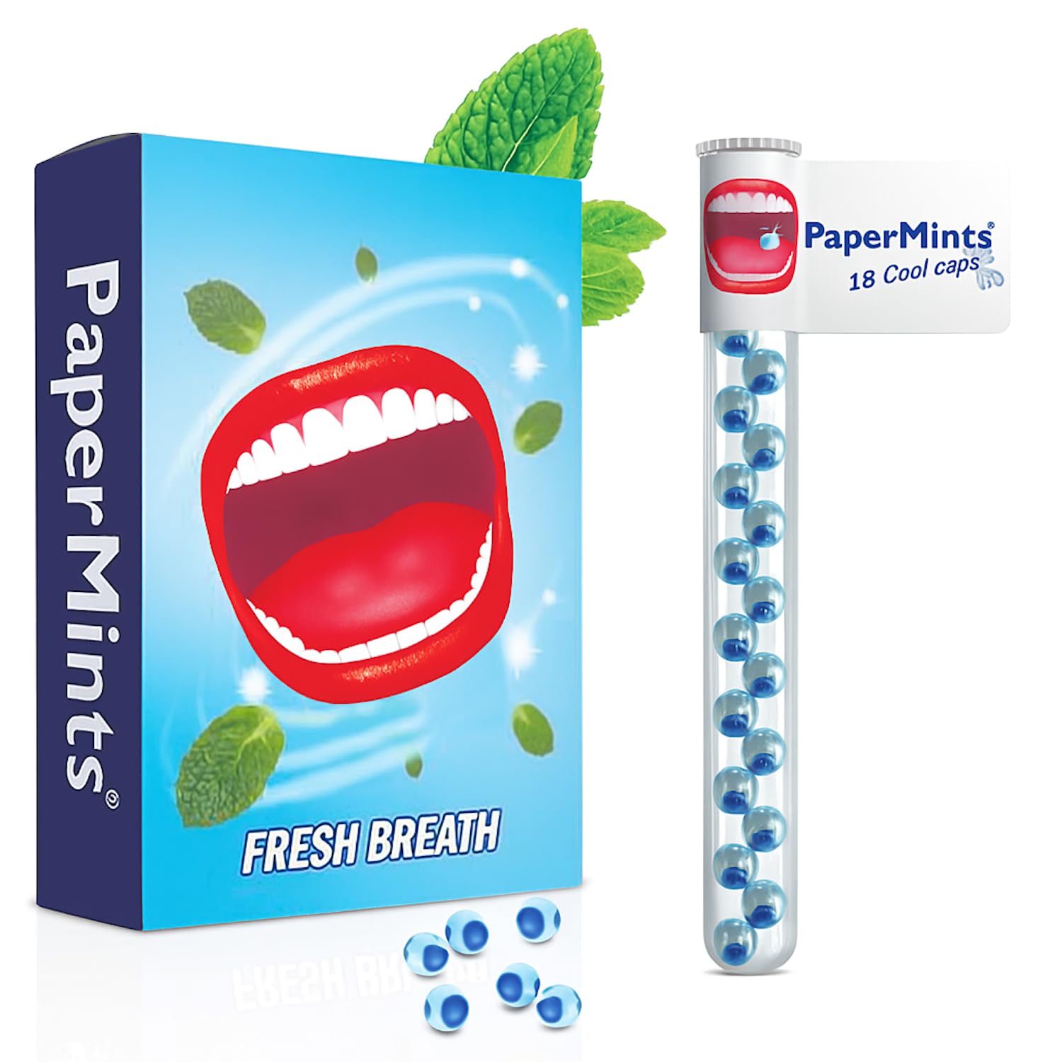 Goodbye Halitosis with PaperMints® Cool Caps - Refreshing Capsules