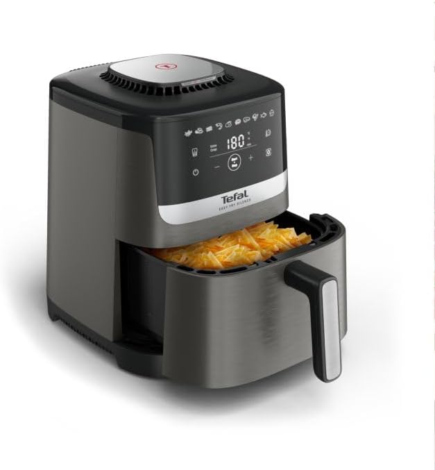 Tefal Ey551he0 Air Fryer, Black, Grey, 5L