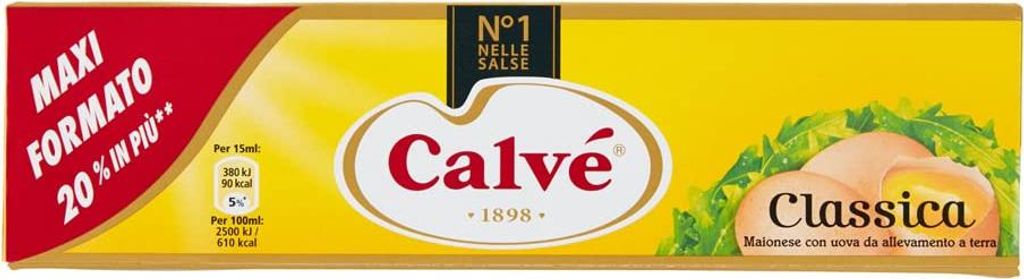 Italian Gourmet E.R. 6x Calvé Calve Classic Mayonnaise Mayonnaise Sauce 185ml Mayo Snack Fries