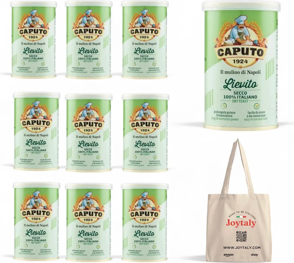6x Caputo Lievito Secco 100% Italian Dried Yeast for Bakery High Activity Pizza 100g