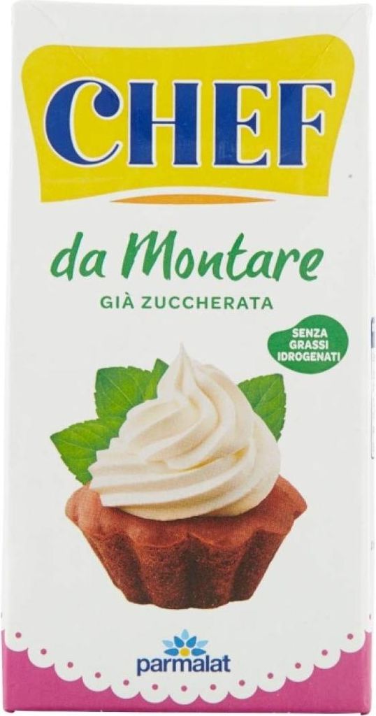Chef & Sommelier Maxima / Spirit New Design 6x Chef Panna da montare gluten-free sweet cream dessert 500ml