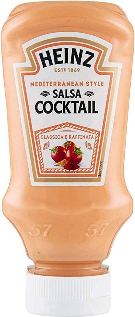 6x Heinz Cocktail Mediterranean Style Classica e Raffinata Tomato Seasoning Sauce Salad Sauce 220 ml Ideal for fish, shrimp, prawns and seafood 1320 ml