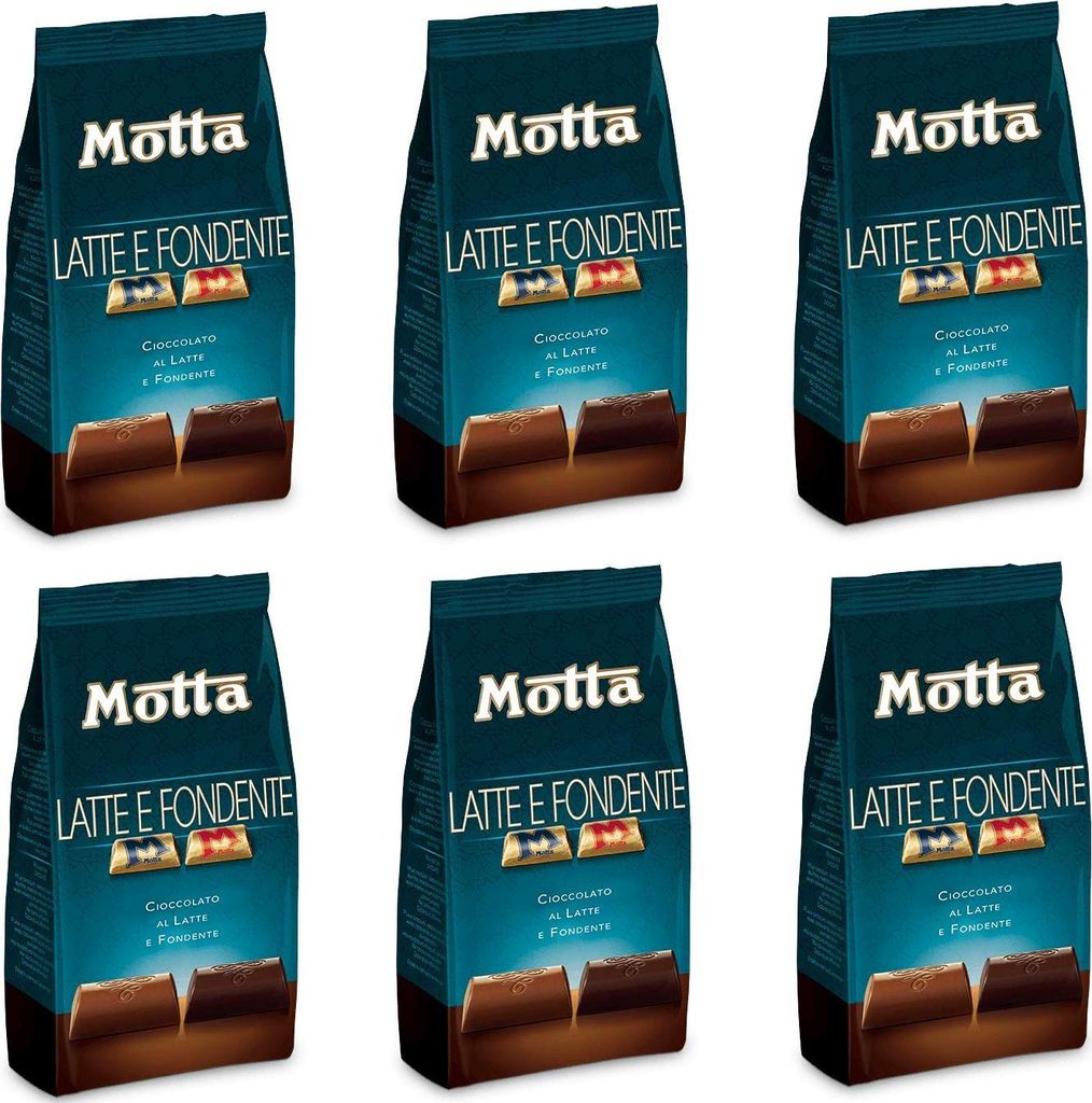 6x Motta Latte e Fondente Cioccolatini Milk and Dark Chocolate Pralines Italian Chocolate 150g