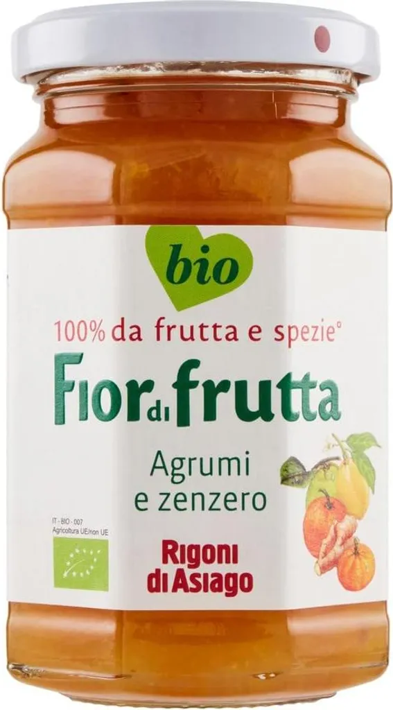 6x Rigoni Di Asiago Fiordifrutta Citrus and Ginger 250g + Italian Gourmet Pulp 400g