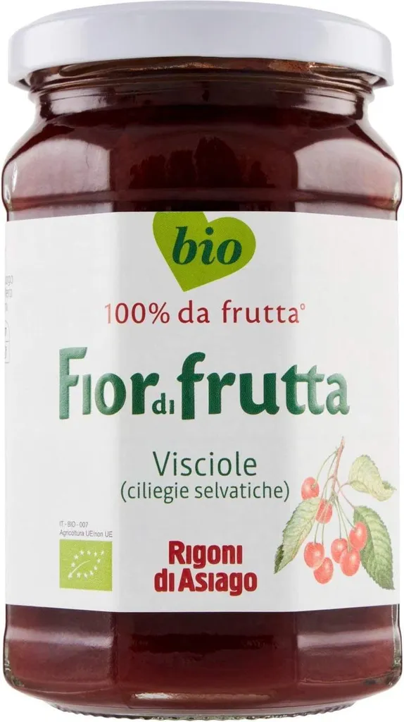 6x Rigoni Di Asiago Fiordifrutta all Visciole with cherries, 250g + Italian Gourmet Polpa 400g