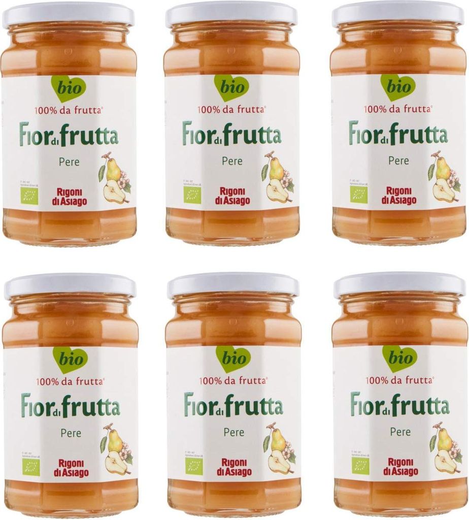6x Rigoni di Asiago Fiordifrutta fruit spread pear 250g jam 1500g