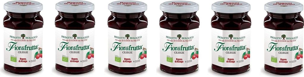 6x Rigoni di Asiago Fiordifrutta cherry fruit spread jam 250g