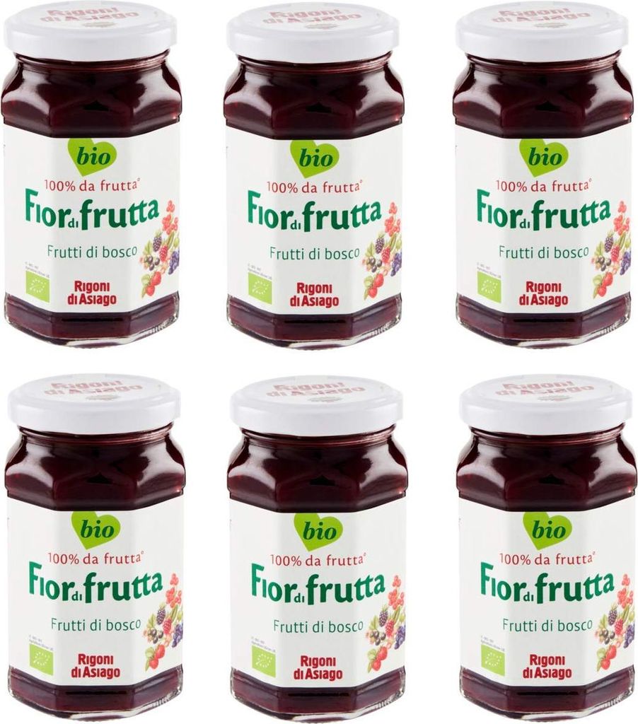6x Rigoni di Asiago Fiordifrutta forest fruit spreads jam 250g