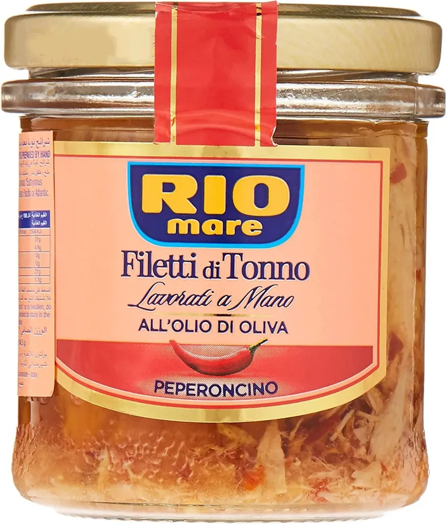 6x Rio Mare Filetti di Tonno al Peperoncino in Olio di Oliva tuna fillets in olive oil with chili 130g
