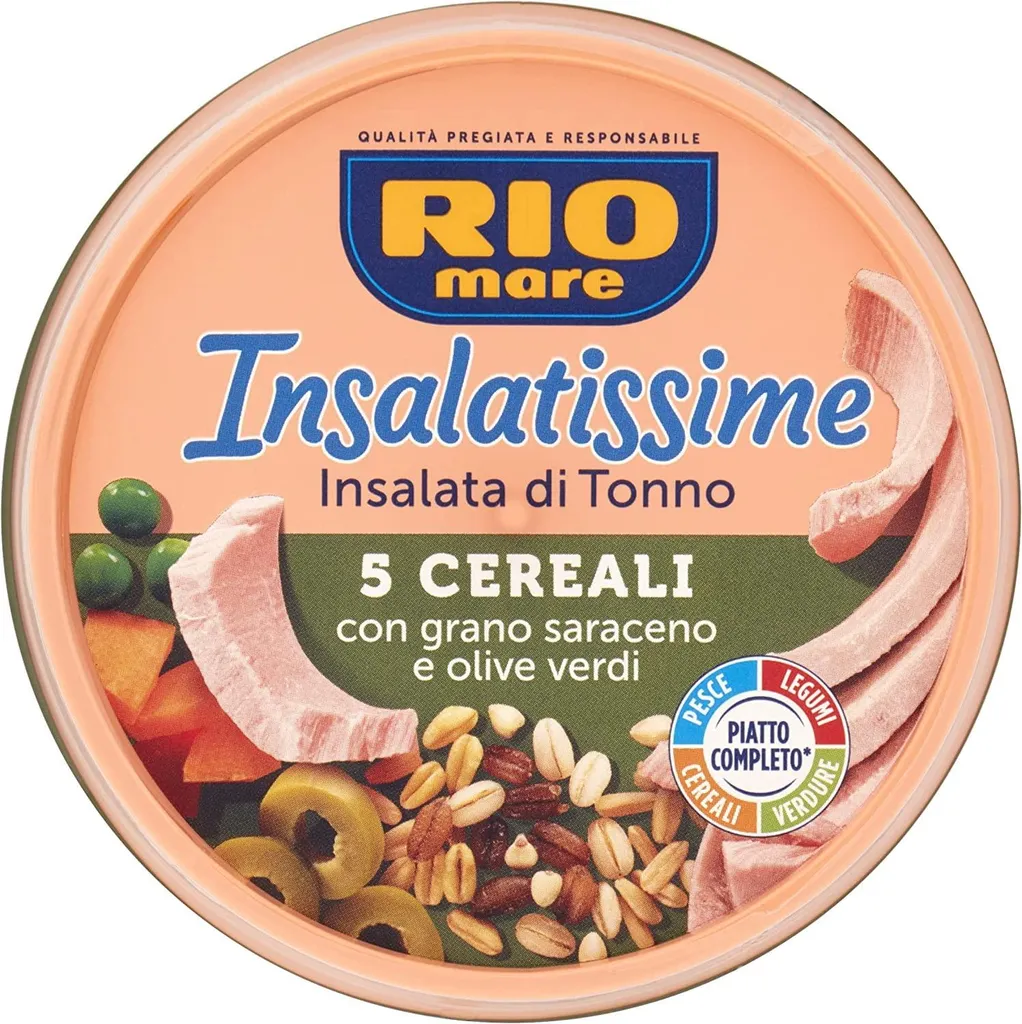 6x Rio mare Insalatissime tonno e e 5 cereali tuna with 5 grains 220g