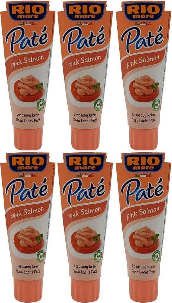 Lutz 6x Rio Mare Patè Tonno Salmone pink salmon tuna cream 100g spreadable 600g