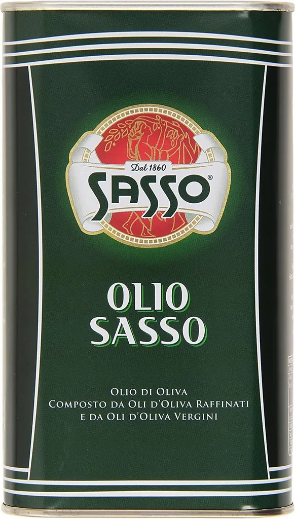 Carapelli Firenze S.p.A. 6x Sasso Olio Extra vergine Doliva Virgin Olive Oil 1 Lt 100% Italian
