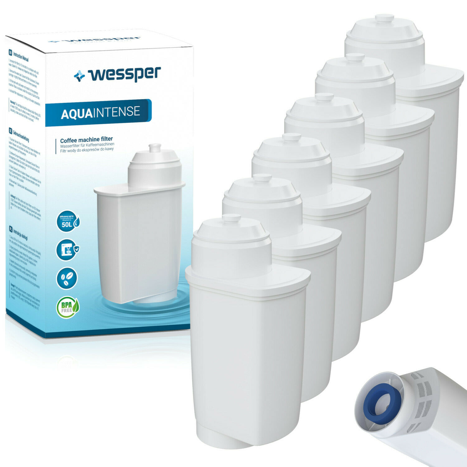 Wessper 6X Water Filters For Siemens Tk76K573/06