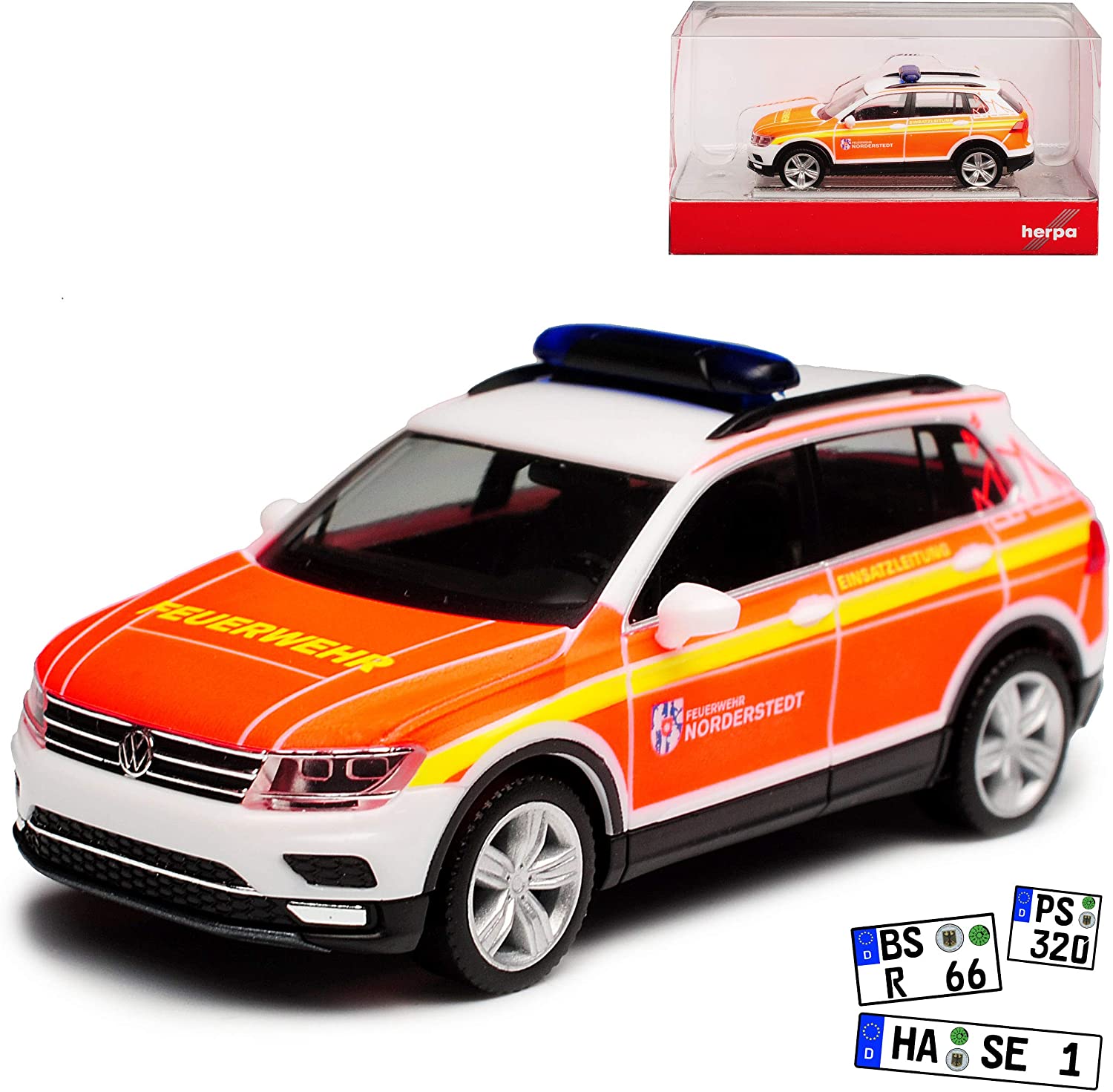 Herpa VW Volkswagen Tiguan Ii Fire Brigade Norderstedt Operation Line 2Nd Generation