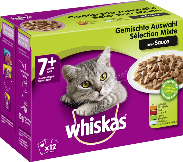 Whiskas 7+ Mixed selection in Multipack Sauce