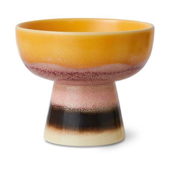 HKliving 70s tapas bowl on foot S Ø11x9.5 cm
