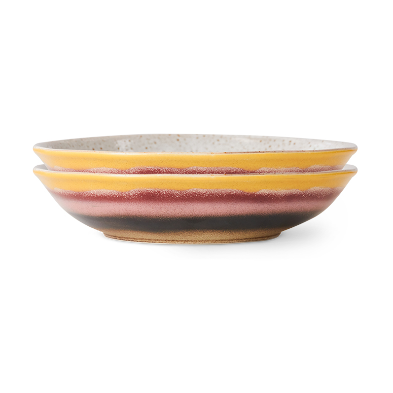 HKliving 70s Curry Bowl 21.7 x 21cm 2-pack