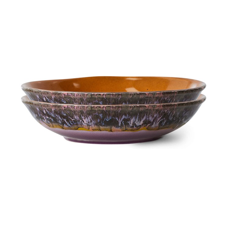 HKliving 70s curry bowl 21.7 x 21cm pack of 2