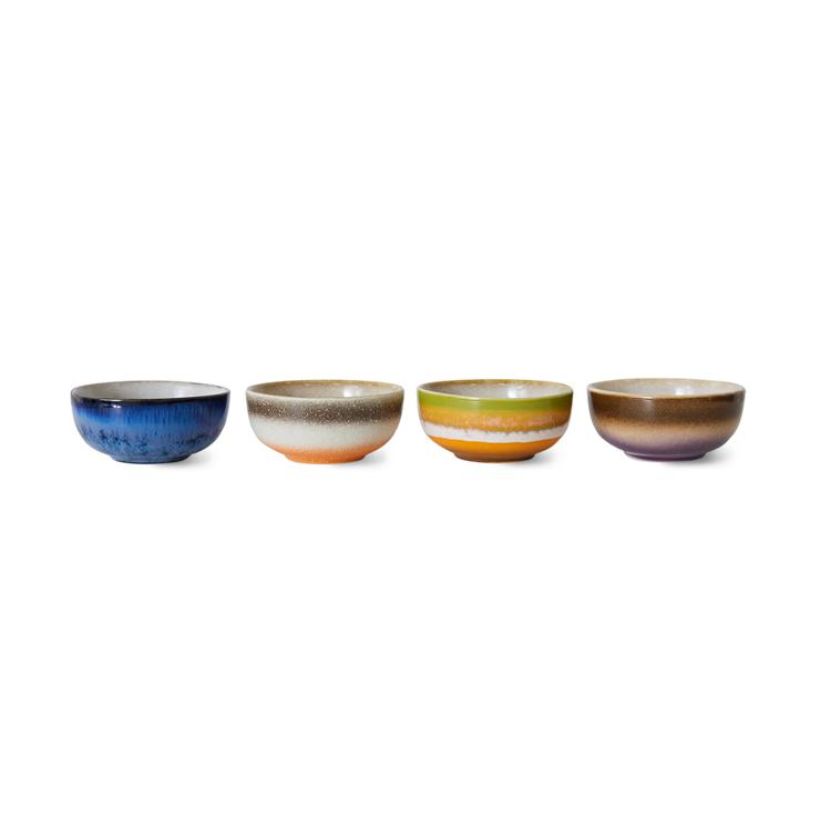 HKliving 70s small bowl of 4 packs