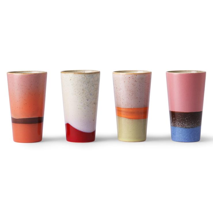 hk-living 70S Latte Cup 4-Pack