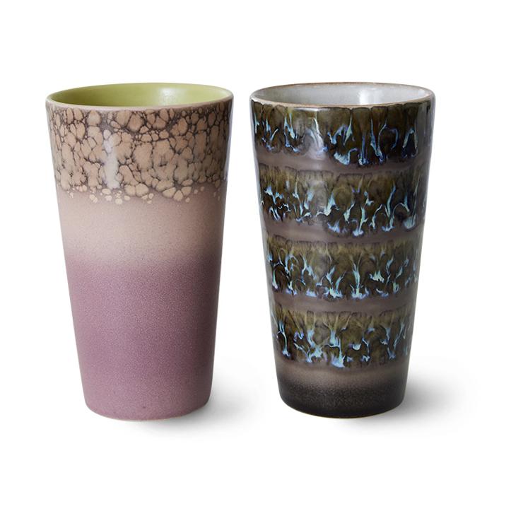 HKliving 70s latte cup 28cl 2 parts