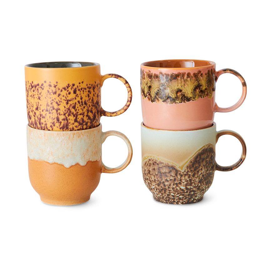HKliving 70s Cup 25 cl 4-pack