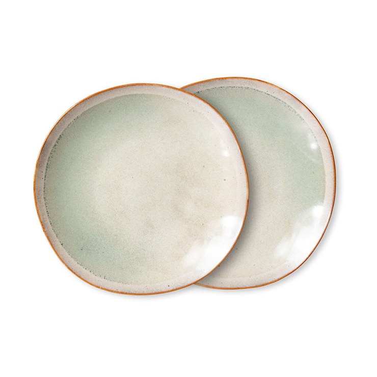 HKliving 70s plates 22cm pack of 2