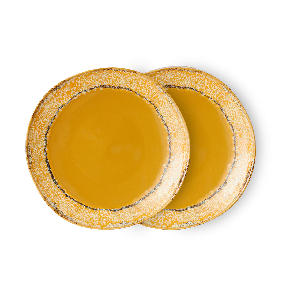 HKliving 70s plates 22cm 2-pack