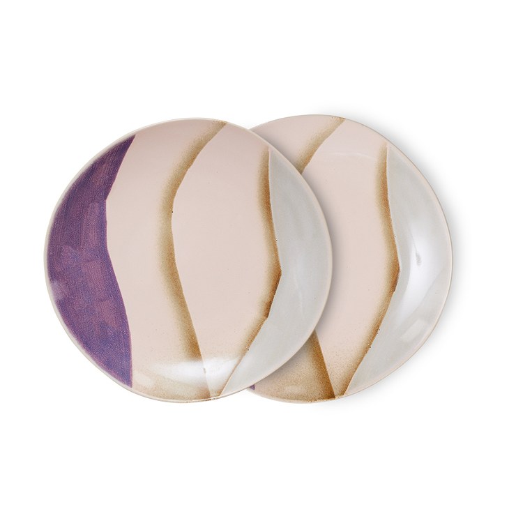 HKliving 70s plates 22cm pack of 2