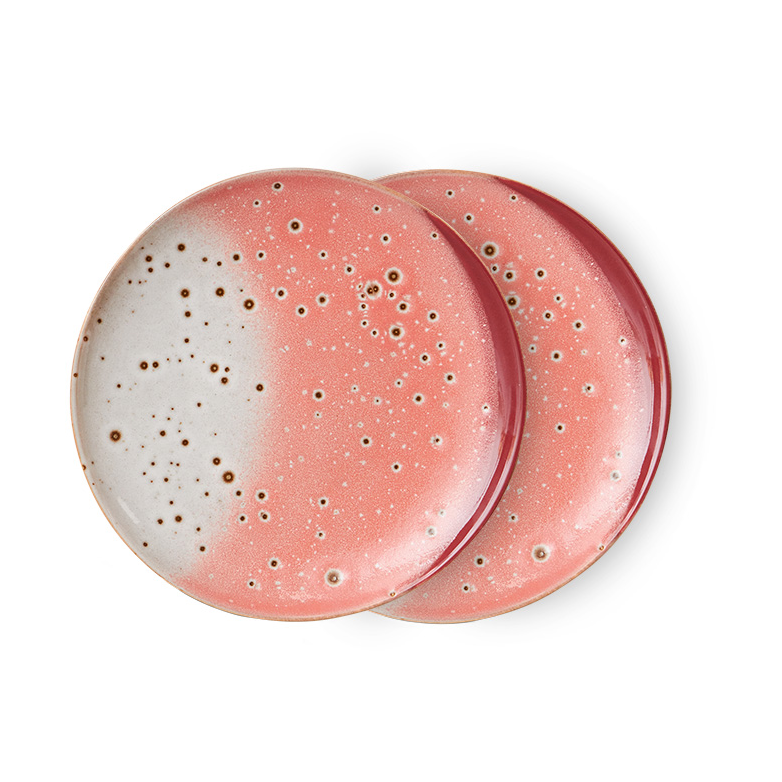 HKliving 70s plates Ø 17.5cm 2-pack