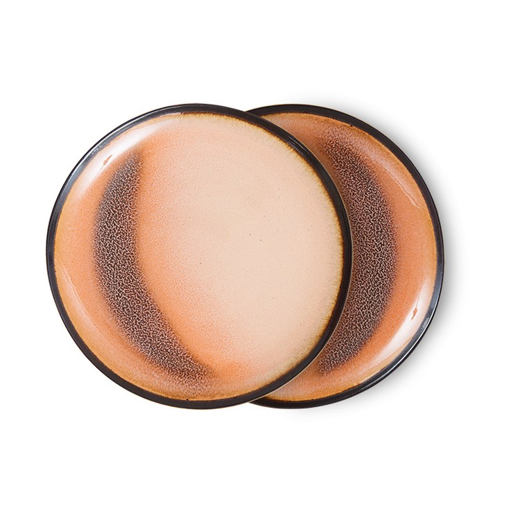 HKliving 70s plates Ø 17.5cm pack of 2.