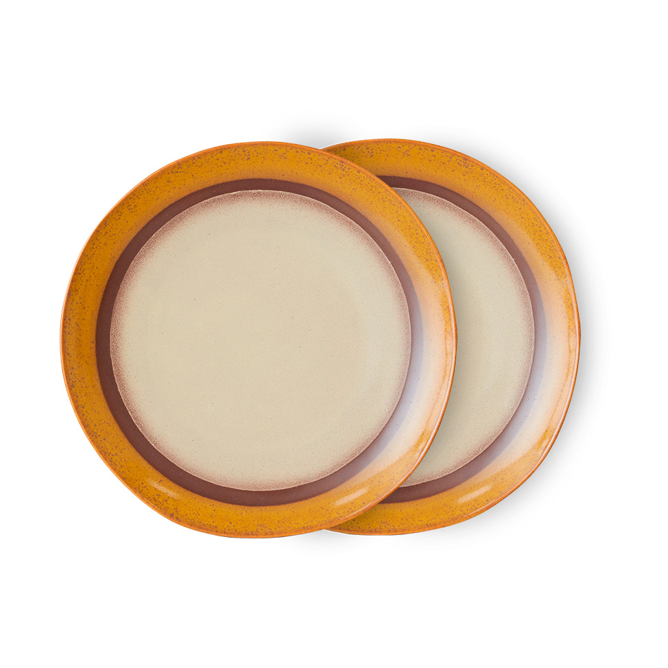 HKliving 70s Plate Ø27.5cm 2-pack