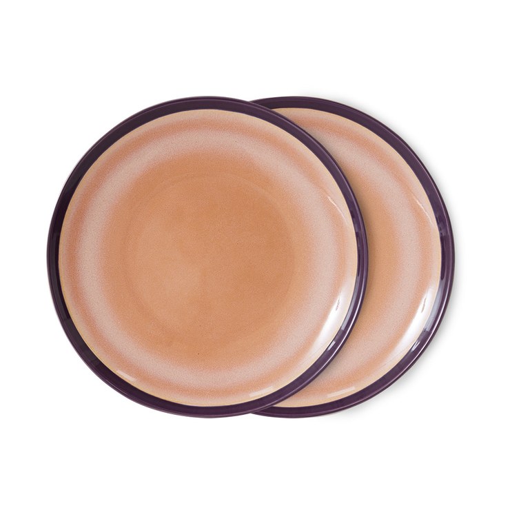 HKliving 70s plates Ø29cm pack of 2.