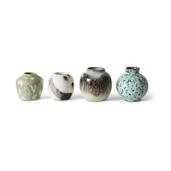 70s small vases, set of 4