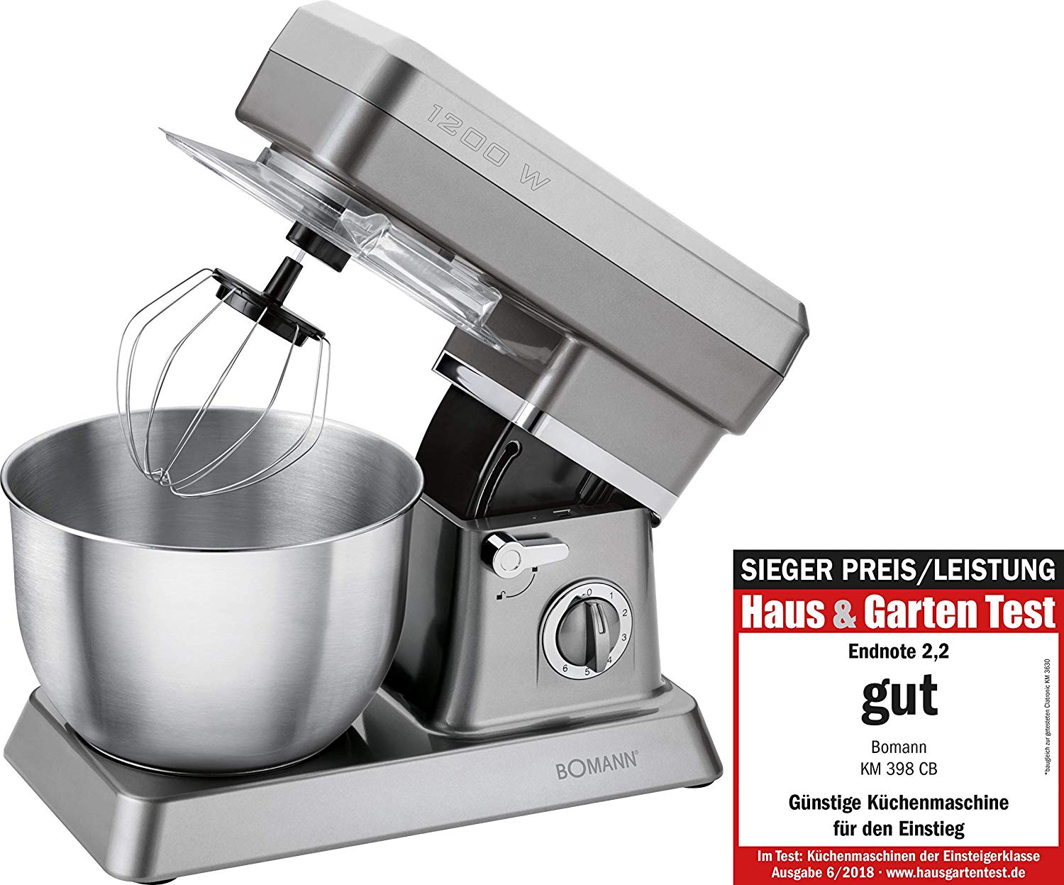 Bomann Km 398 Cb, Kitchen Machine, Titanium