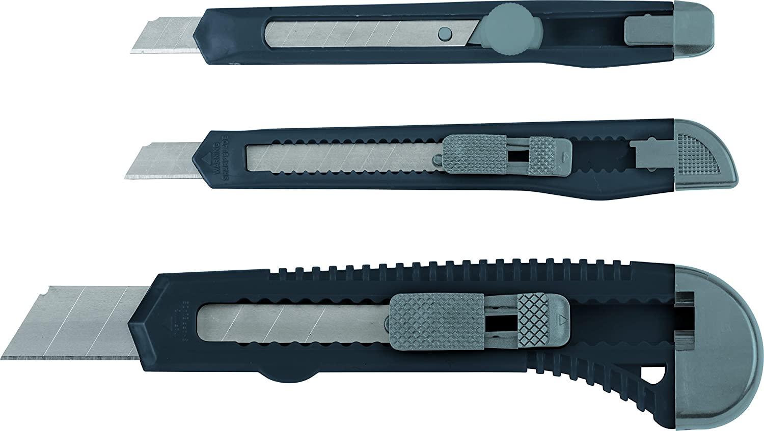 Kwb Knife Set 9 + 18 Mm Lock For Snap-Off Blades 025995 (3 Pieces)