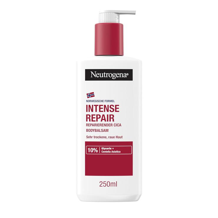 Neutrogena Norwegian Formula Intense Repair Repairing CICA Body Balm (250 ml), Moisturizing, Non-Greasy Body Balm with Glycerine & Centella Asiatica for Very Dry, Rough Skin