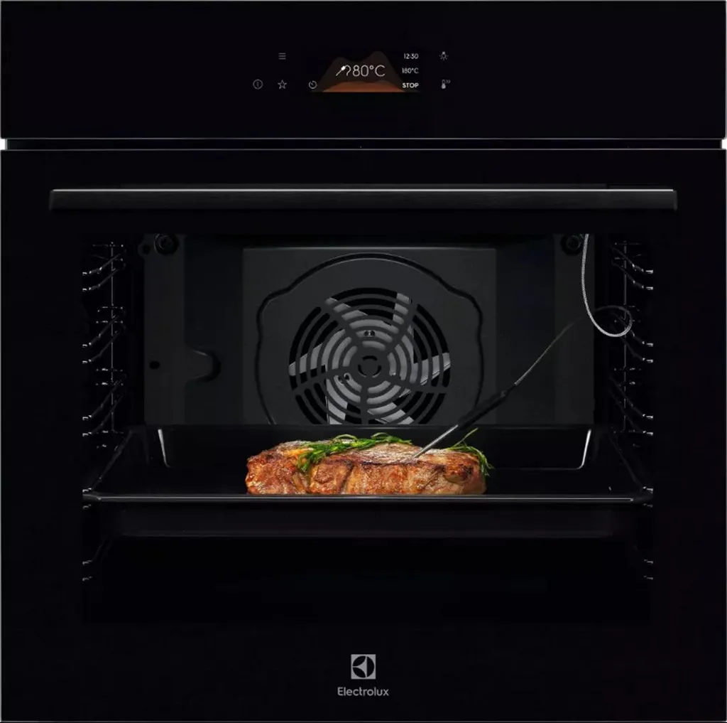72 liter, 60 cm built-in pyrolytic oven, black Electrolux EOE7P12Z