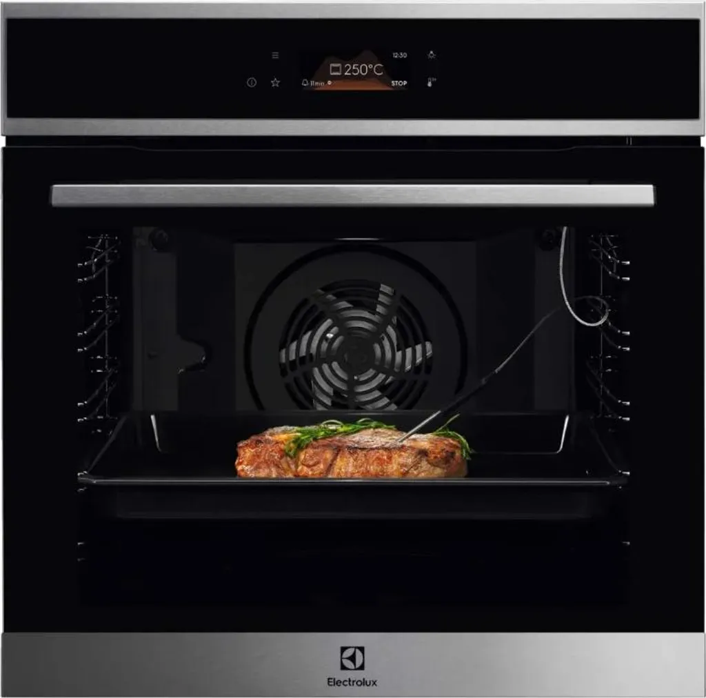 72-liter multifunctional built-in oven (60 cm) with pyrolytic self-cleaning, stainless steel Electrolux EOE7P12X