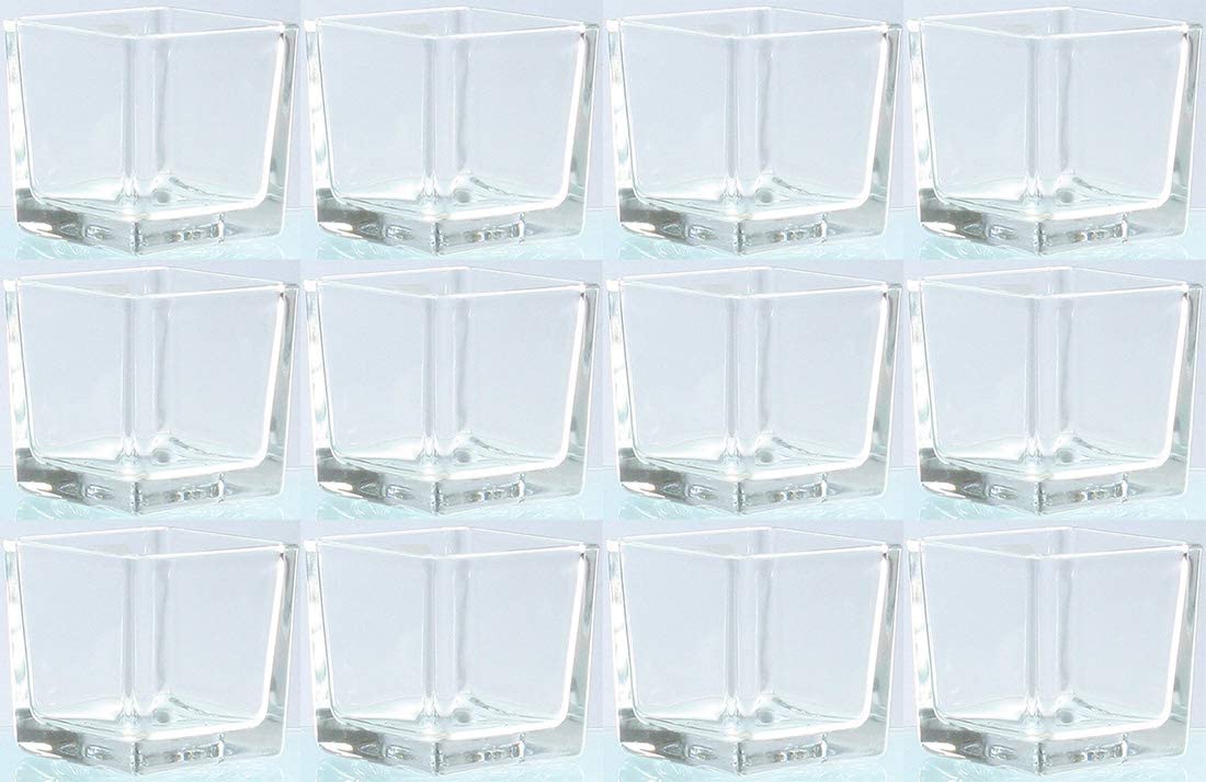 Novaliv Tea Light Glasses - Rounded Square Version