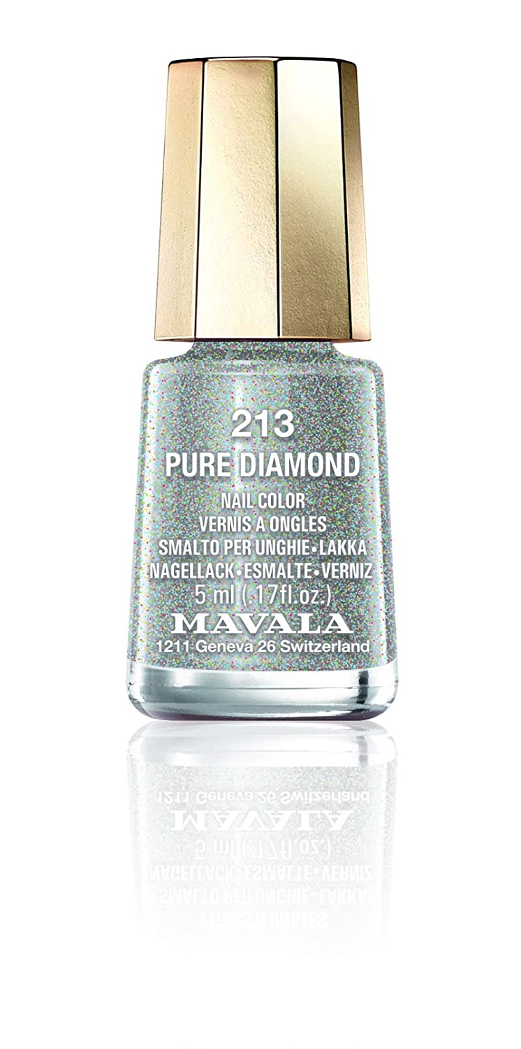 Mavala Pure Diamond Mini Nail Polish 5 ml, ‎silver