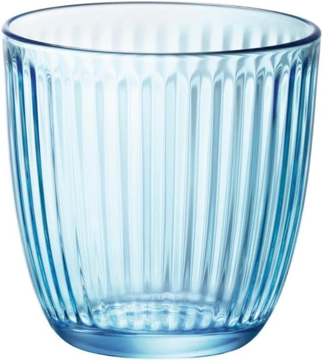 Bormioli Rocco Line Glasses Set, Blue, 6 Units