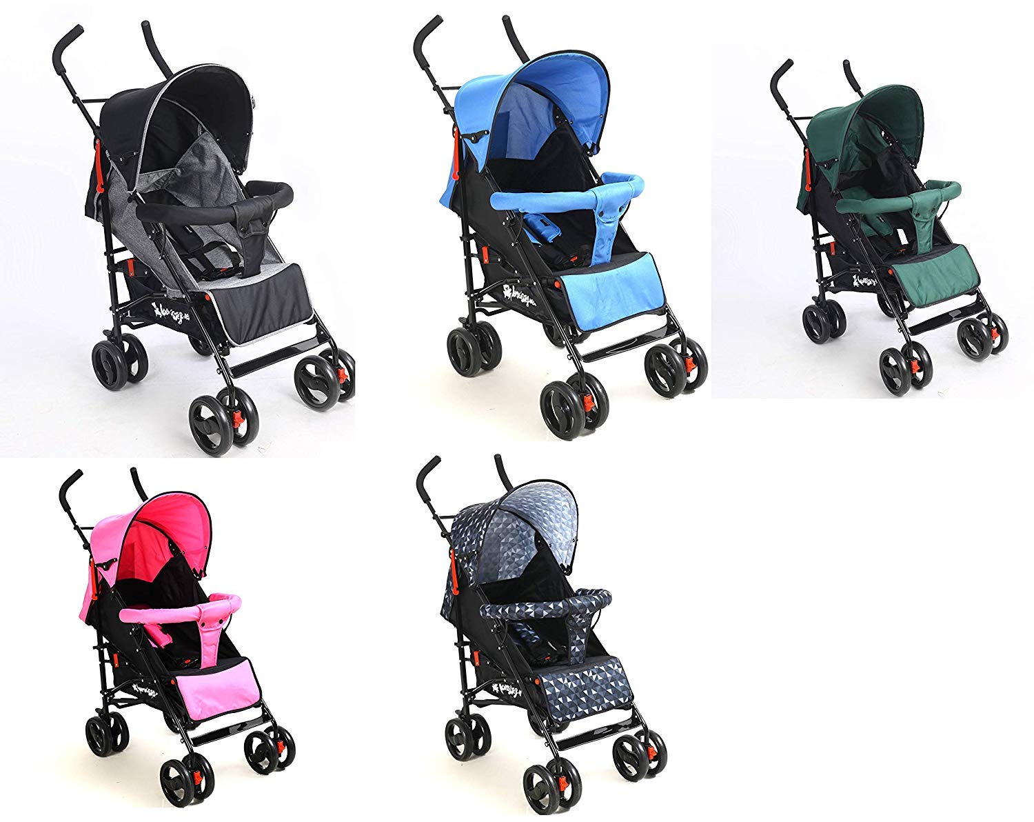 Kidmeister S9 Buggy Jogger Pushchair / Pushchair / Pushchair / Pushchair / Reclining Position with Multiple Adjustable Backrest blue