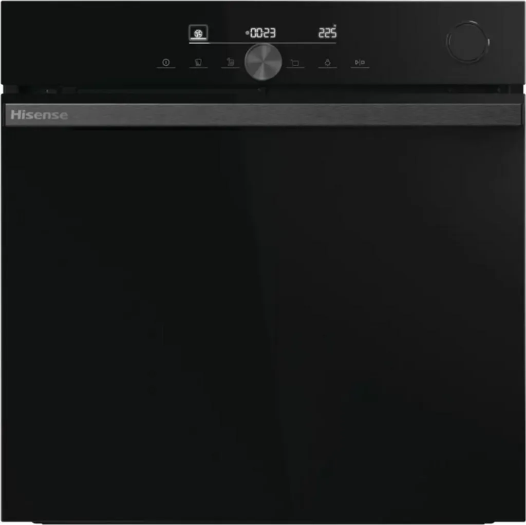 77 liter, 59.5 cm pyrolytic multifunction oven, black Hisense BSA66334PBDG