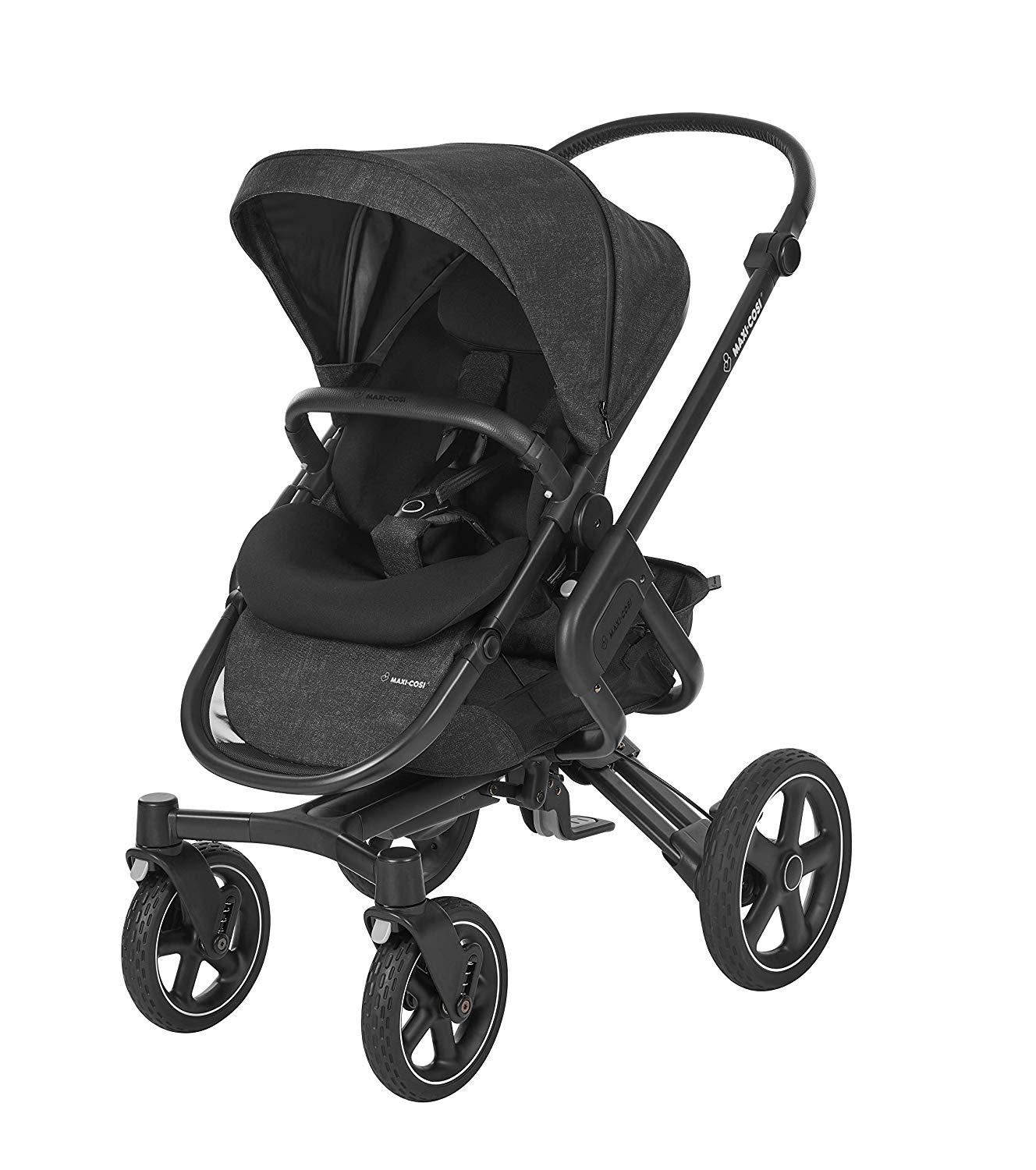 Maxi-Cosi Nova Combi-Pushchair Can Be Used From Birth to Approx. 3.5 Years, Comfortable Outdoor/Off-Road Pushchair 4 Wheels